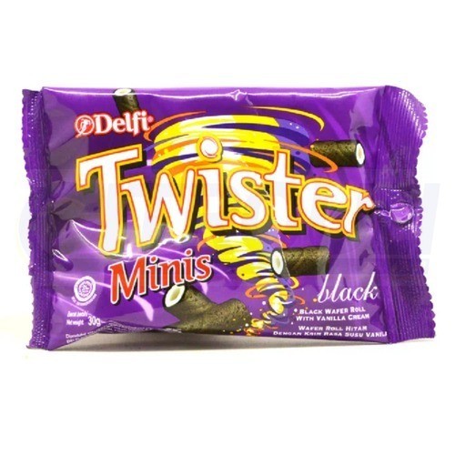 

twister minis black 30gr - twister wafer vanilla - twister minis vanilla