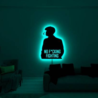 LAMPU TIDUR HIASAN DINDING ( Led Peaky Blinders, Dekorasi Dinding Peaky Blinders, Dekorasi Dinding P