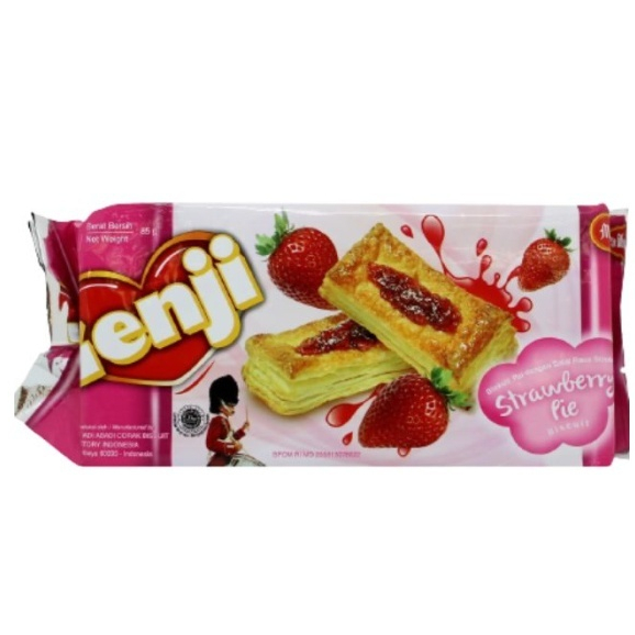 

genji pie strawberry 85gr - genji strawberry soft pie