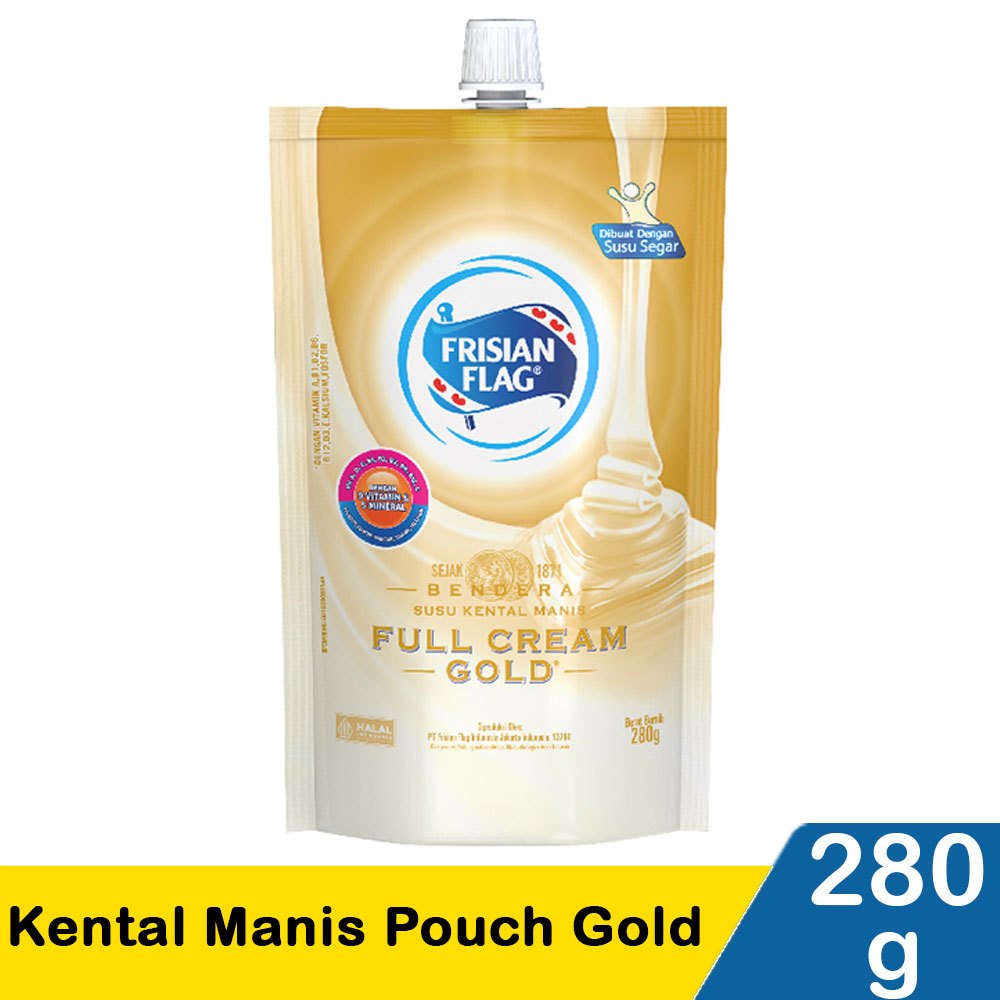 

Frisian Flag Gold Susu Kental Manis Putih 280G