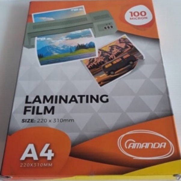 

PLASTIK LAMINATING AMANDA A4 LAMINATING A4 AMANDA 1 micron KODE D5P6