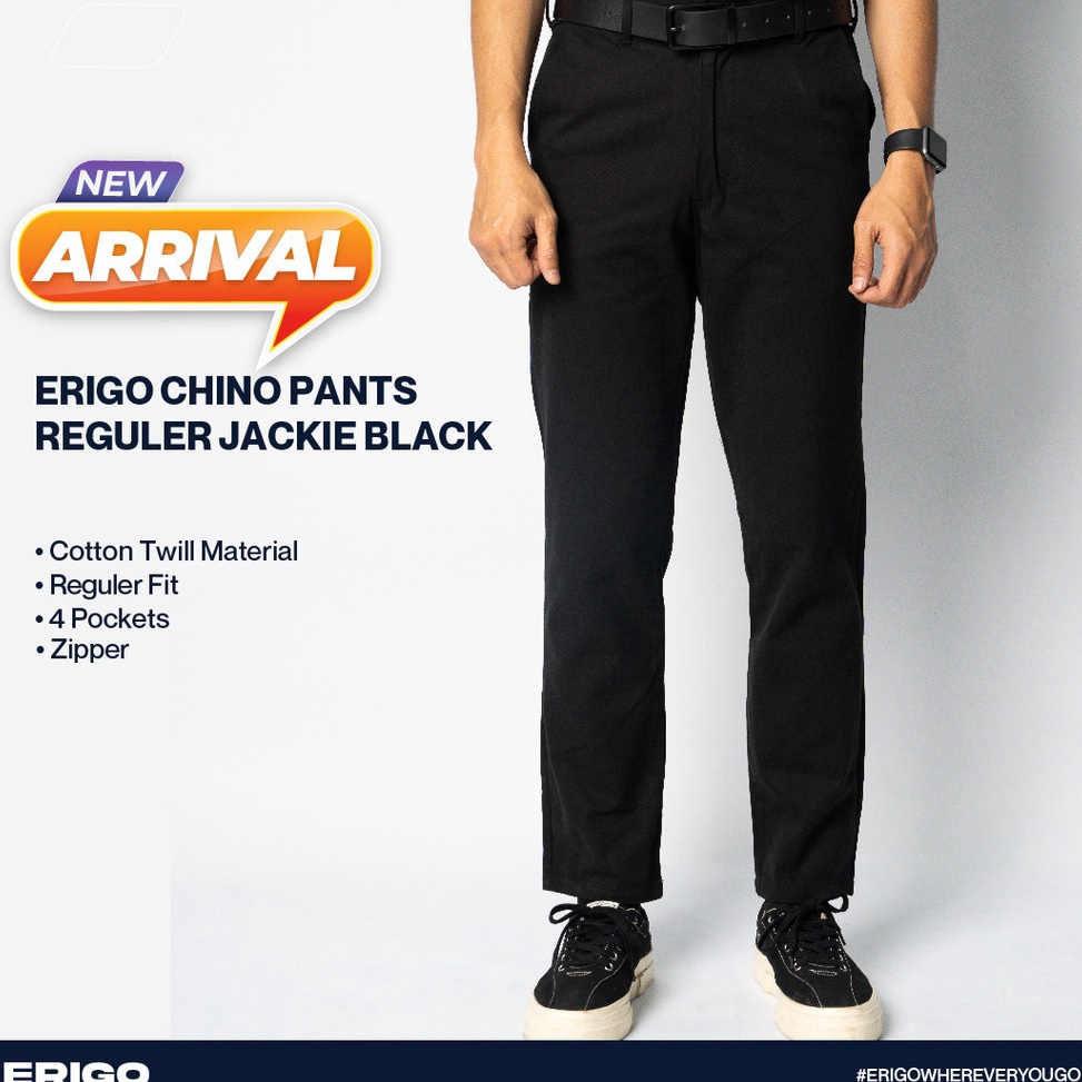 Ready Erigo Chino Reguler Jackie Black