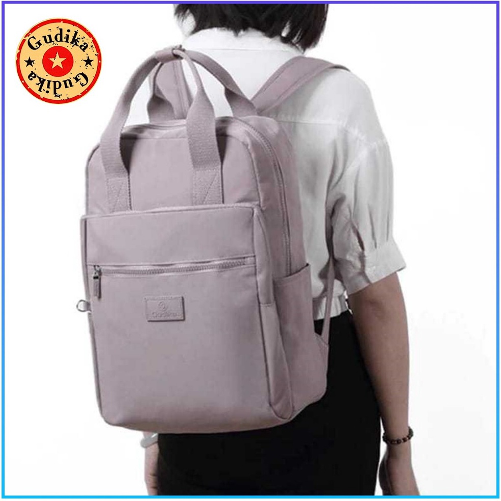 TOP SALE GUDIKA 5119  Tas Ransel Laptop Wanita Kekinian Import Original Terbaru Bahan Nilon Waterpro