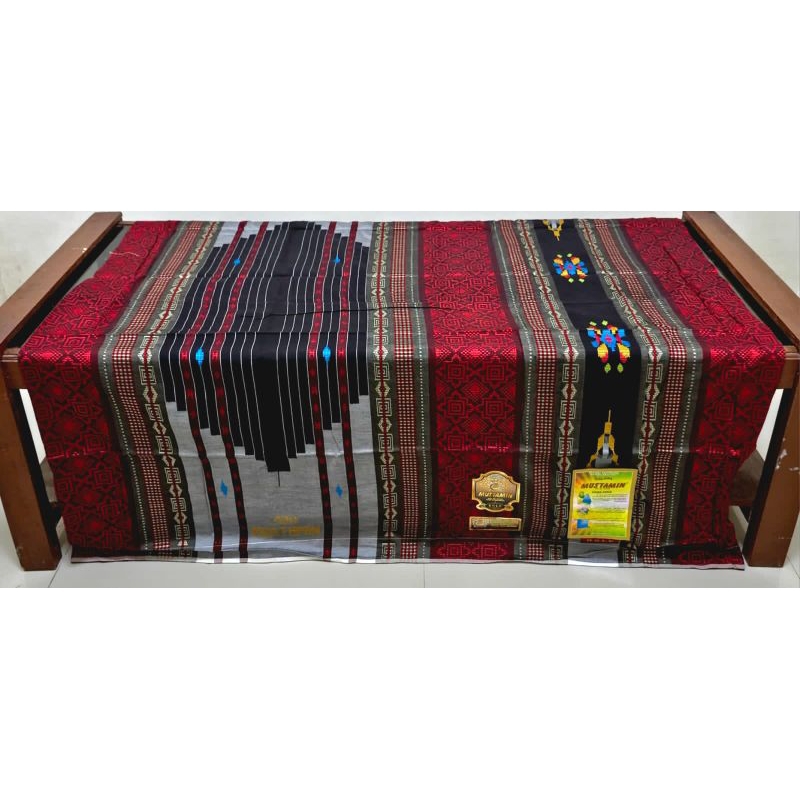 SARUNG TENUN SAMARINDA MUSTAMIN 420 MS SUTRA 50% MOTIF SGT EXCLUSIVE