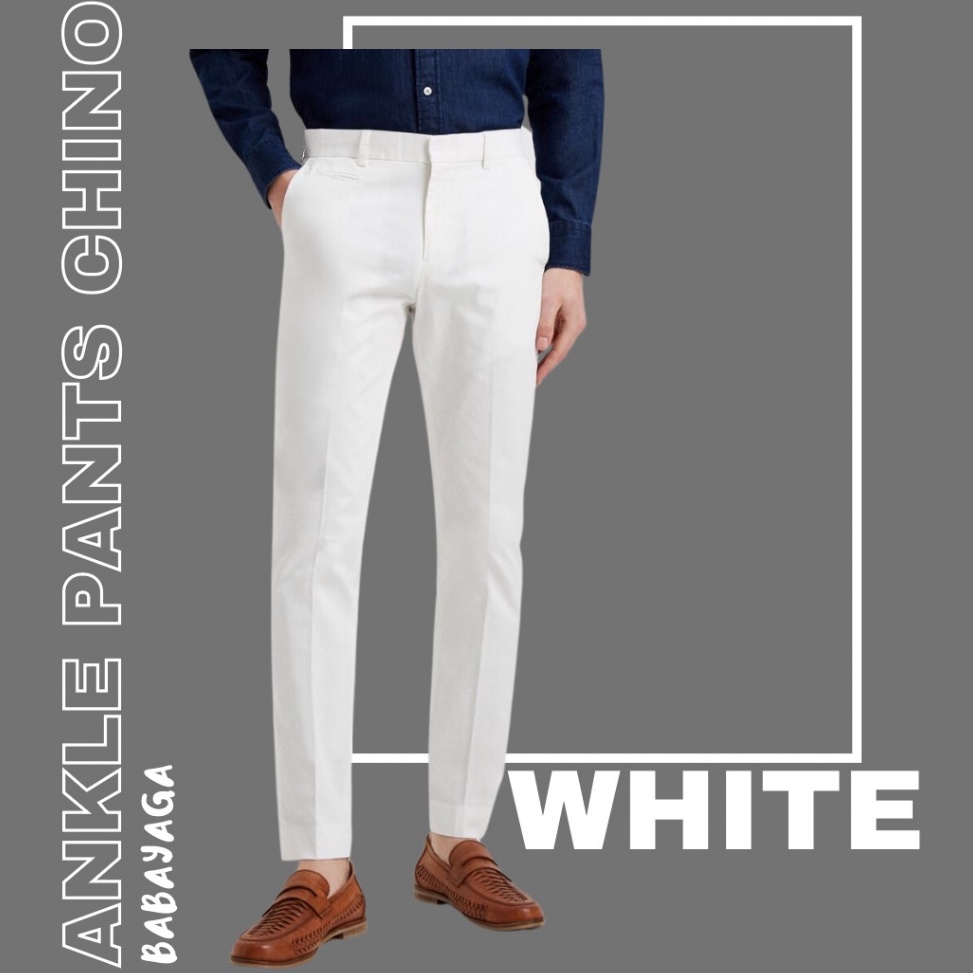 Terbaru BABAYAGA CELANA ANKLE PANTS PRIA SLIM FIT CELANA CHINO ANKLE PANTS PRIA CELANA ANKLE PANTS P