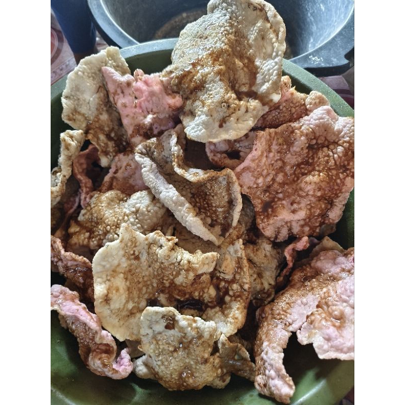 

krupuk melarat bumbu serundeng bonus sambel kacang