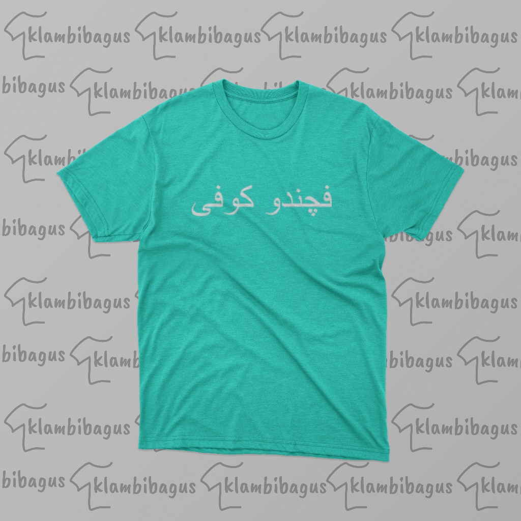 Klambi Bagus Kaos Tshirt Baju Atasan Pecandu Kopi Huruf Arab Pegon