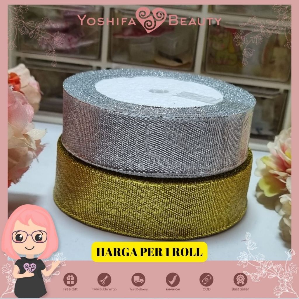 

Pita Emas Perak 1 in (2,5 cm) 1 Roll