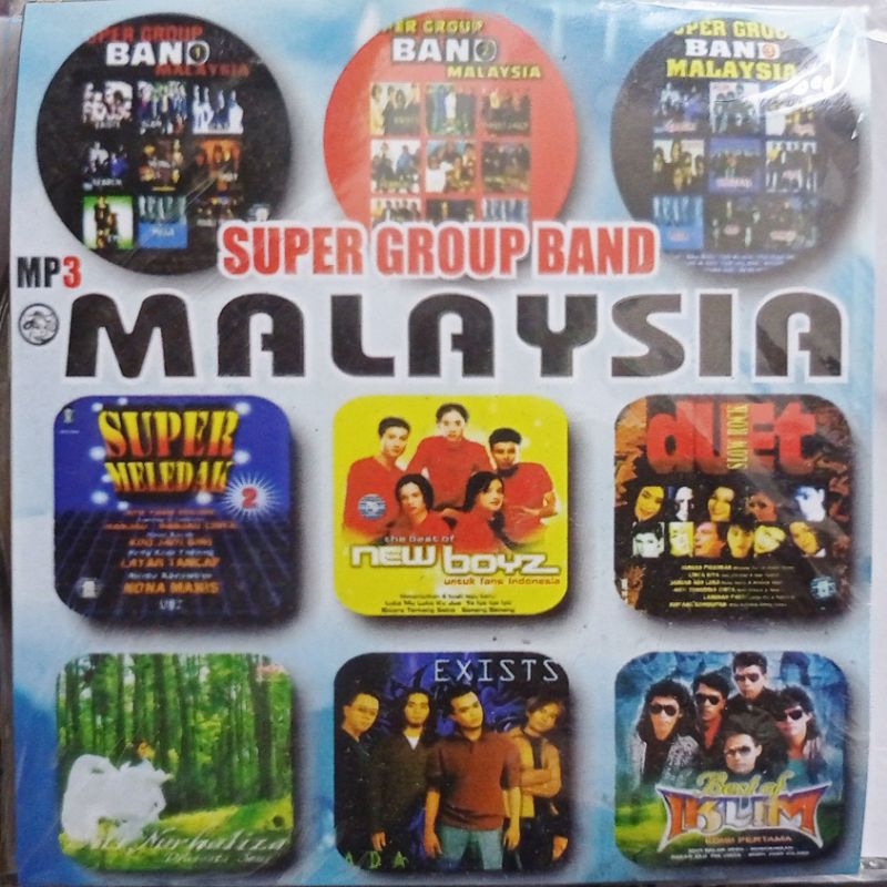 Kaset Mp3 Audio Lagu Super Group Band Malaysia
