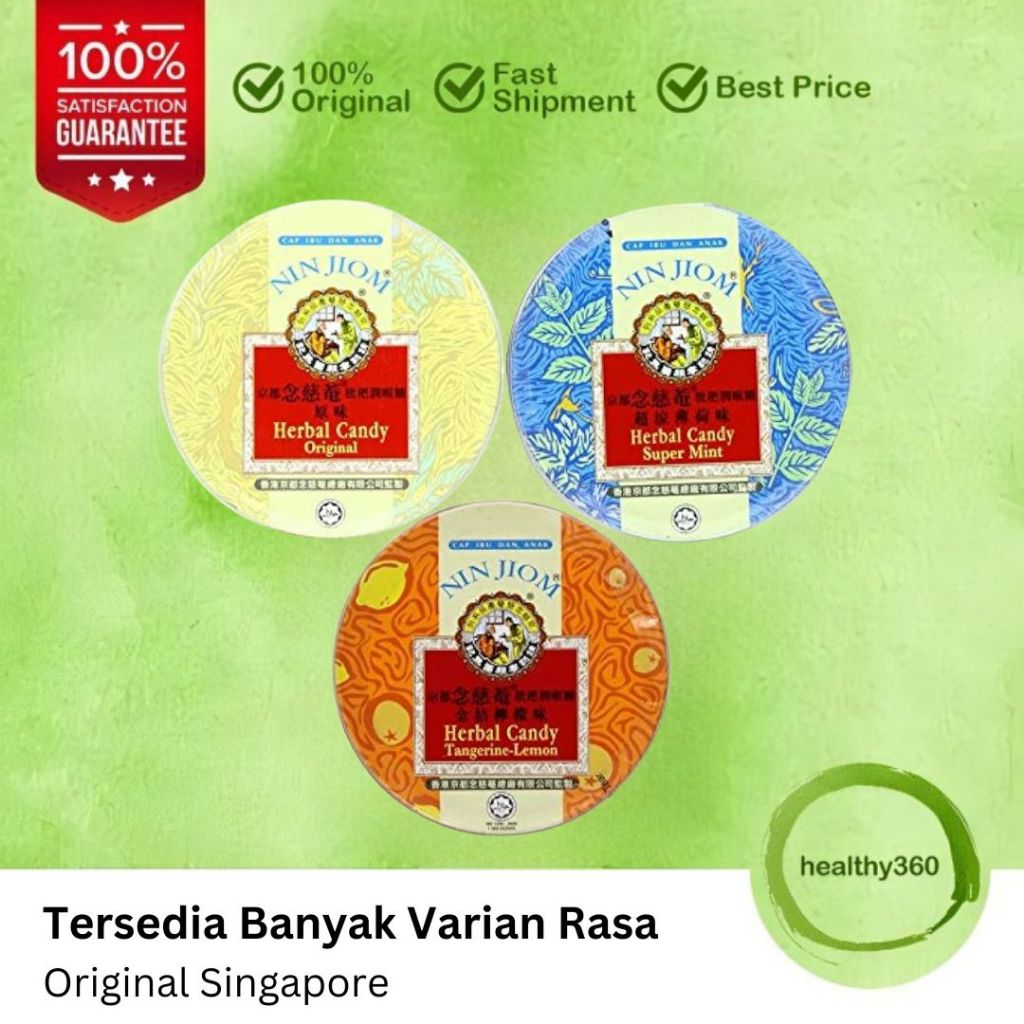

Nin Jiom Pei Pa Kao Herbal Candy Permen Batuk Pilek Tenggorokan ORI Singapore