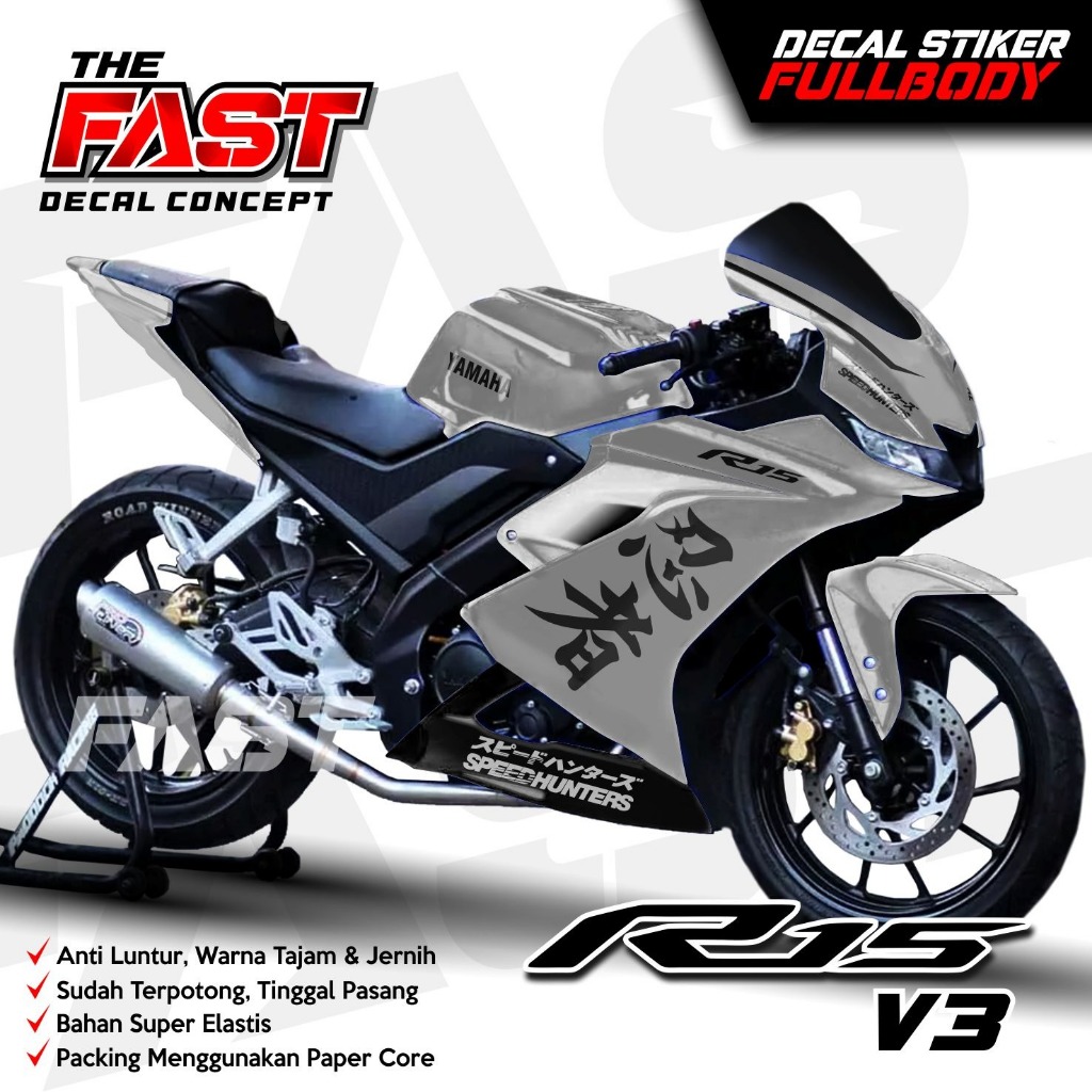 BISA COD STIKER Decal R15v3 Fullbody Decal Stiker R15v3 Stiker Motor List Variasi Yamaha R15v3 Decal