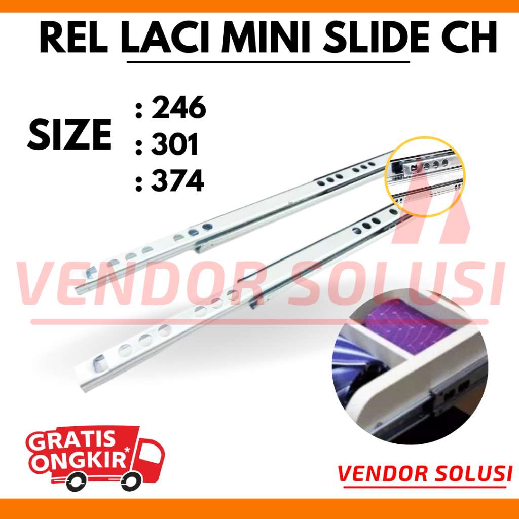 Rel Laci Mini Slide Lemari Kecil Minimalis Murah