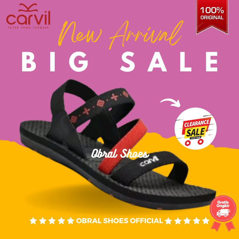 Carvil HINATA-TB | WIDYA-TB Sandal Gunung Wanita Sendal Spons Tali Murah ORIGINAL 100%