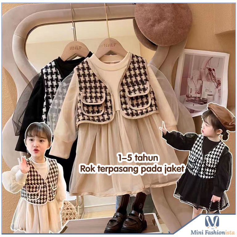 ART P8C dress anak perempuan import baju anak perempuan dress import anak perempuan dress rompi impo