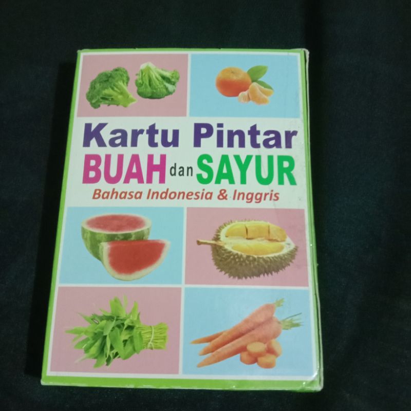 Kartu Pintar Buah dan Sayur -Flashcard-