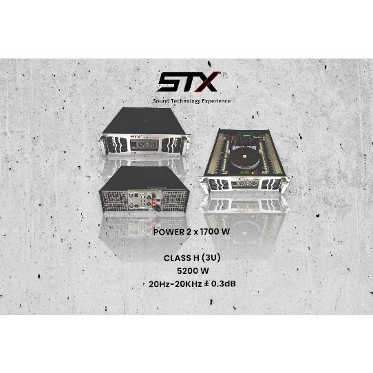 STX - POWER : POWER AMPLIFIER CLASS H 2 X 1700W H X 35