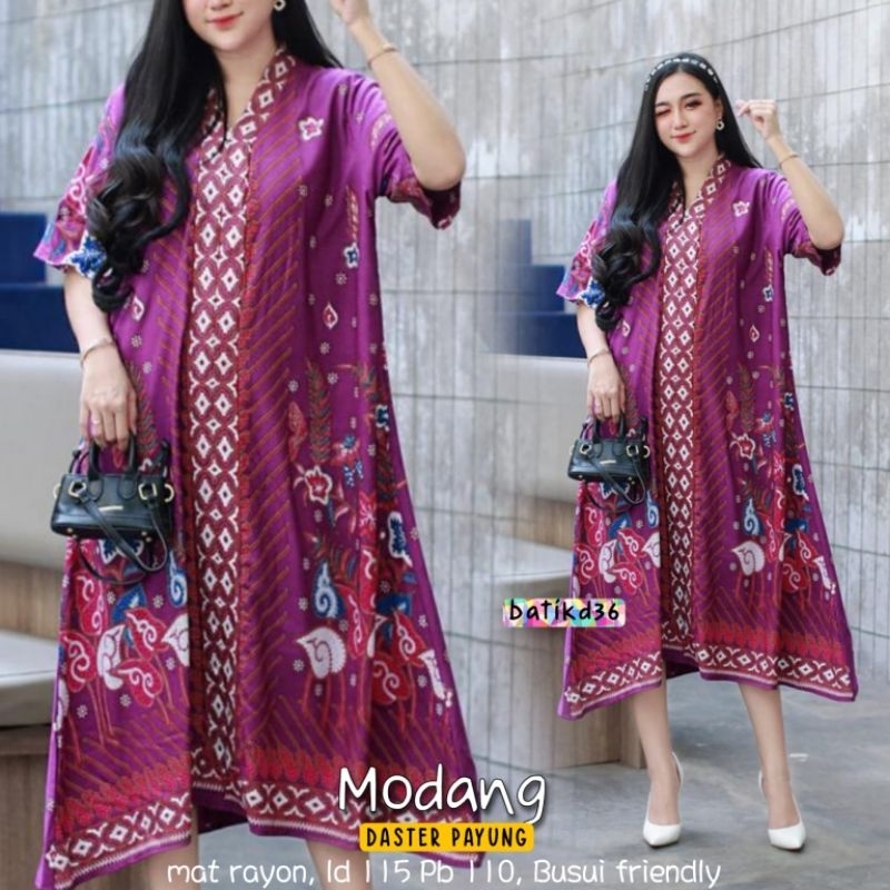 Jessa Homedress Daster Batik Modern Motif Modang Jessa - Model Kekinian, Elegan