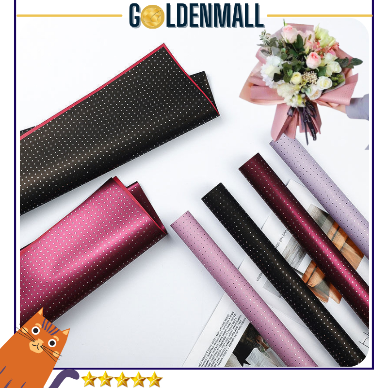 

Flower Wrapping Paper Small Polkadot Cellophane Kertas Buket Motif Polkadot Kecil Ecer 6031