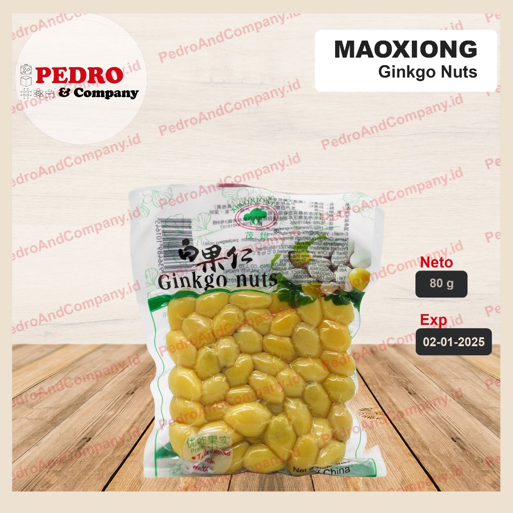 

Ginkgo nuts Gingko biloba 80 gram pek koi maoxiong