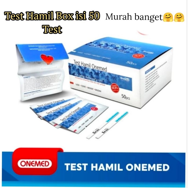 TEST HAMIL ONEMED / TESPEK ONEMED / TES HAMIL / TESPEK ONEMED / TES KEHAMILAN MURAH (1BOX)