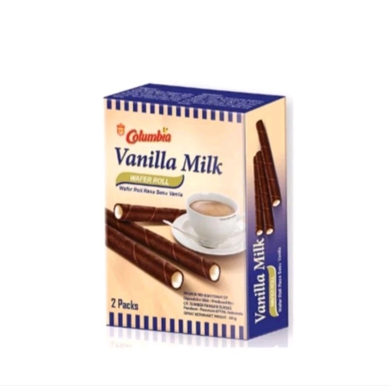 

Columbia Wafer Roll Vanilla Milk / Wafer Hajatan / Wafer Columbia