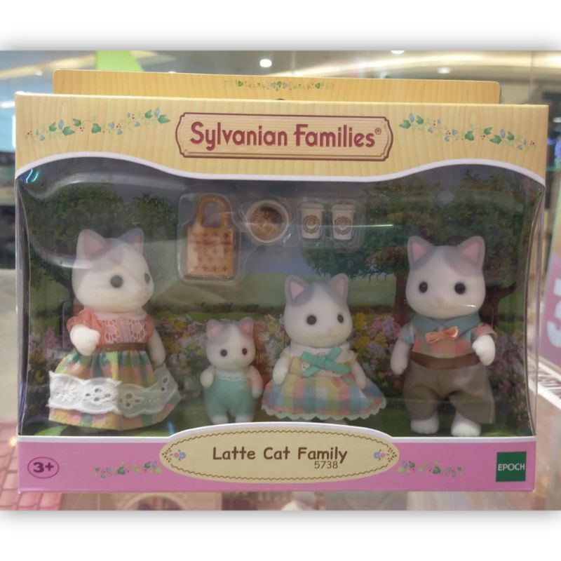 Sylvanian Families Latte Cat Family 5738