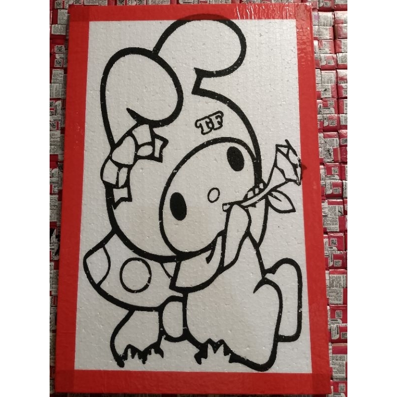 PROMO 33*50*1cm bahan sterofoam lukis Lis/mewarnai sterofoam/lukis sterofoam/sterofoam mewarnai/gabu