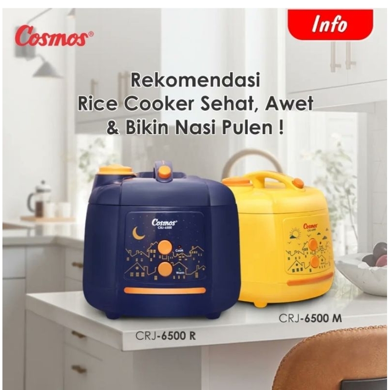 COSMOS HARMOND CRJ 6500 RICE COOKER MAGICOM 2 LITER - 893
