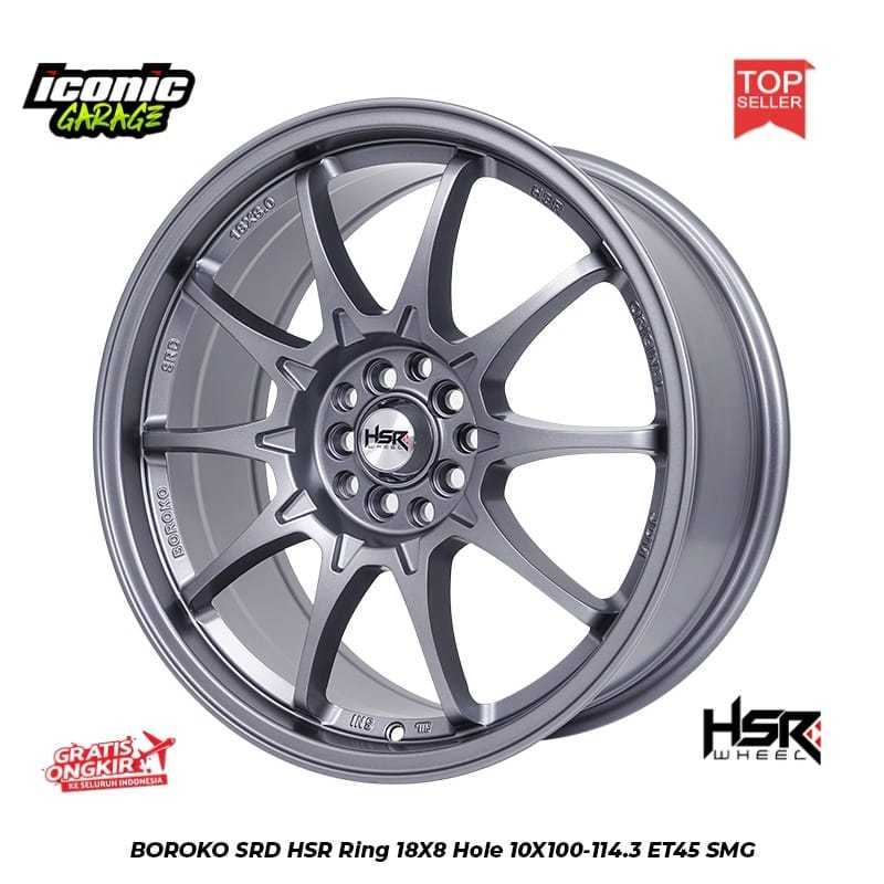 Promo Paket Velg Dan Ban Mobil Ring18 HSR BOROKO SRD Untuk Crv, Hrv, Brv, Wrv, Innova, Xpander, Rush