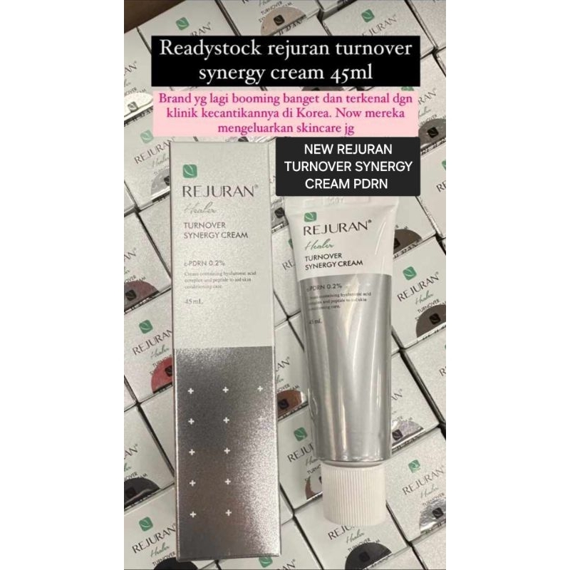 ORIGINAL NEWEST REJURAN HEALER DNA SALMON PDRN TURNOVER SYNERGY CREAM 45GR