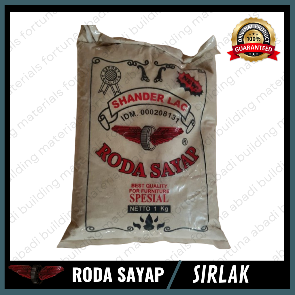 Sirlak Kayu Merk Roda Sayap 40KG Sheerlack Pengkilat Kayu