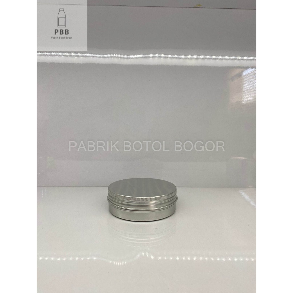 POT LULUR 100 GR POT JAR 100GR ALUMUNIUM POT POMADE 100 GR SILVER