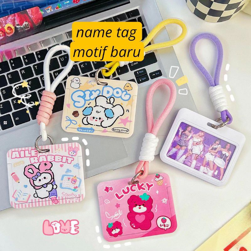 

Nana Card Holder / Name Tag Pelindung Kartu Motif Kartun Gaya Korea Untuk Sekolah/ Kantor Rt56