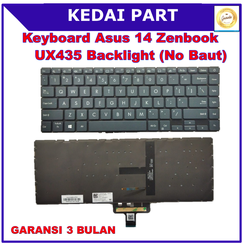 Keyboard Asus Zenbook 14 UX435 U4800 UX435EA UX435EG U4800EG Backlight Backlite