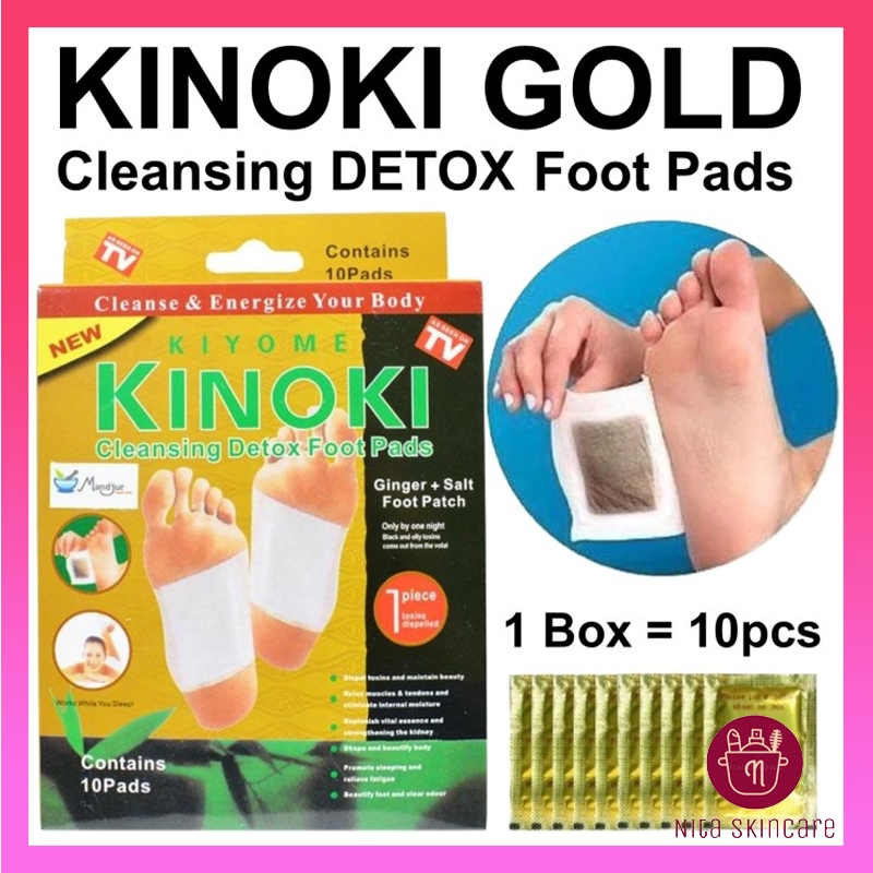 1 Box Kinoki Gold Koyo Kaki Penyerap Racun Detox Dalam Tubuh Koyo Kaki