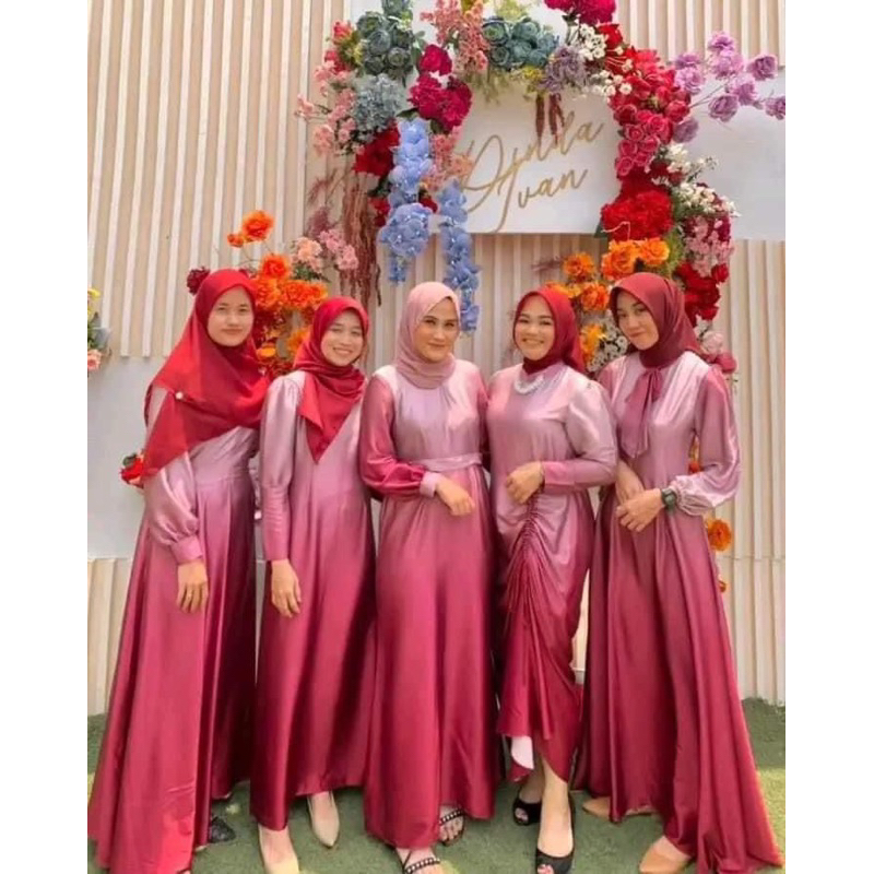 {TERLARIS} KAIN GRADASI 2-3 WARNA / SILK ARMANY GOLDEO / SATIN GRADASI PROMO (per 0,5 meter)