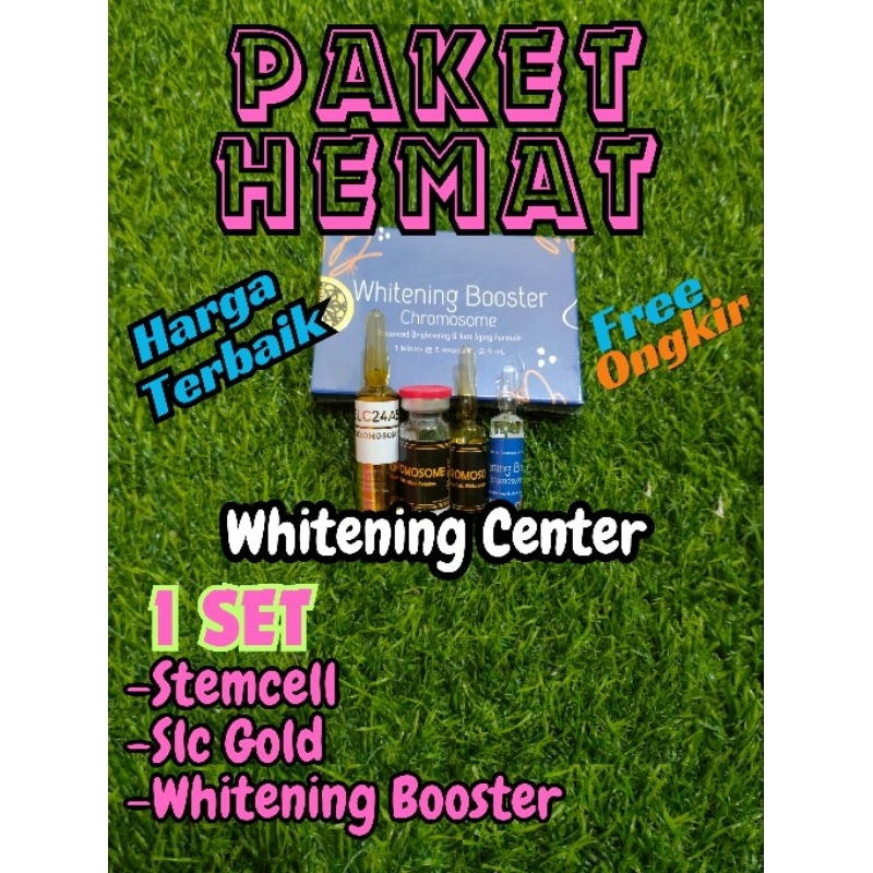 paket infus slc gold + stemcell + whitening booster