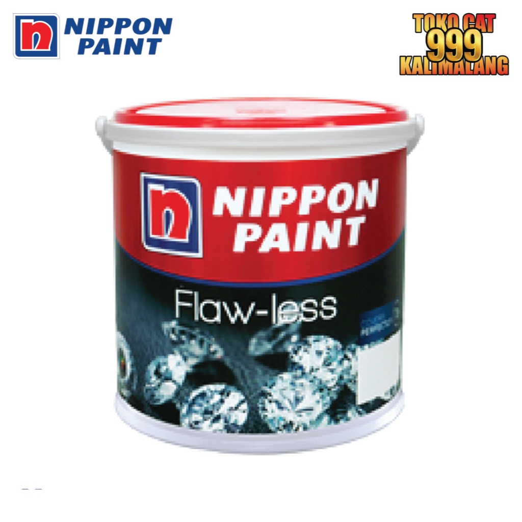 Cat Tembok Rumah Interior Nippon Paint Flawless Warna Putih 2.5 Liter