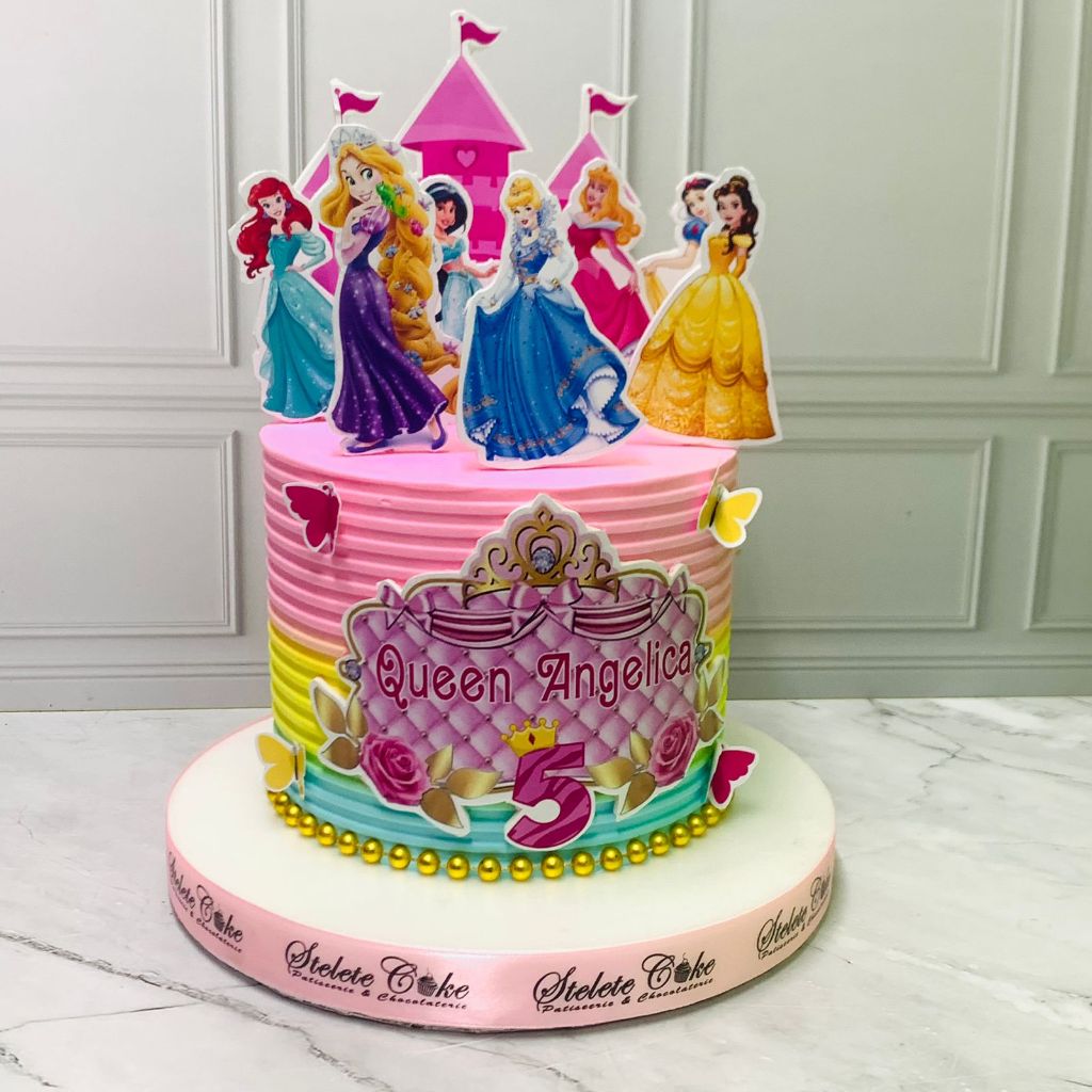 

Kue Ulang Tahun / Birthday Cake Tema All Princess / Kue Ultah