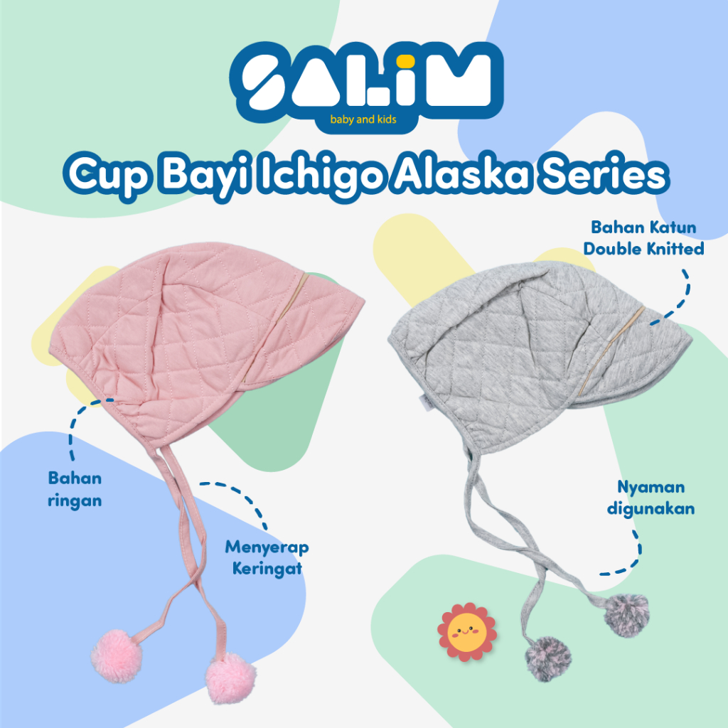 Topi Bayi / Topi Baby / Topi Ichigo / Topi Tali / Cup Bayi Ichigo Alaska Series