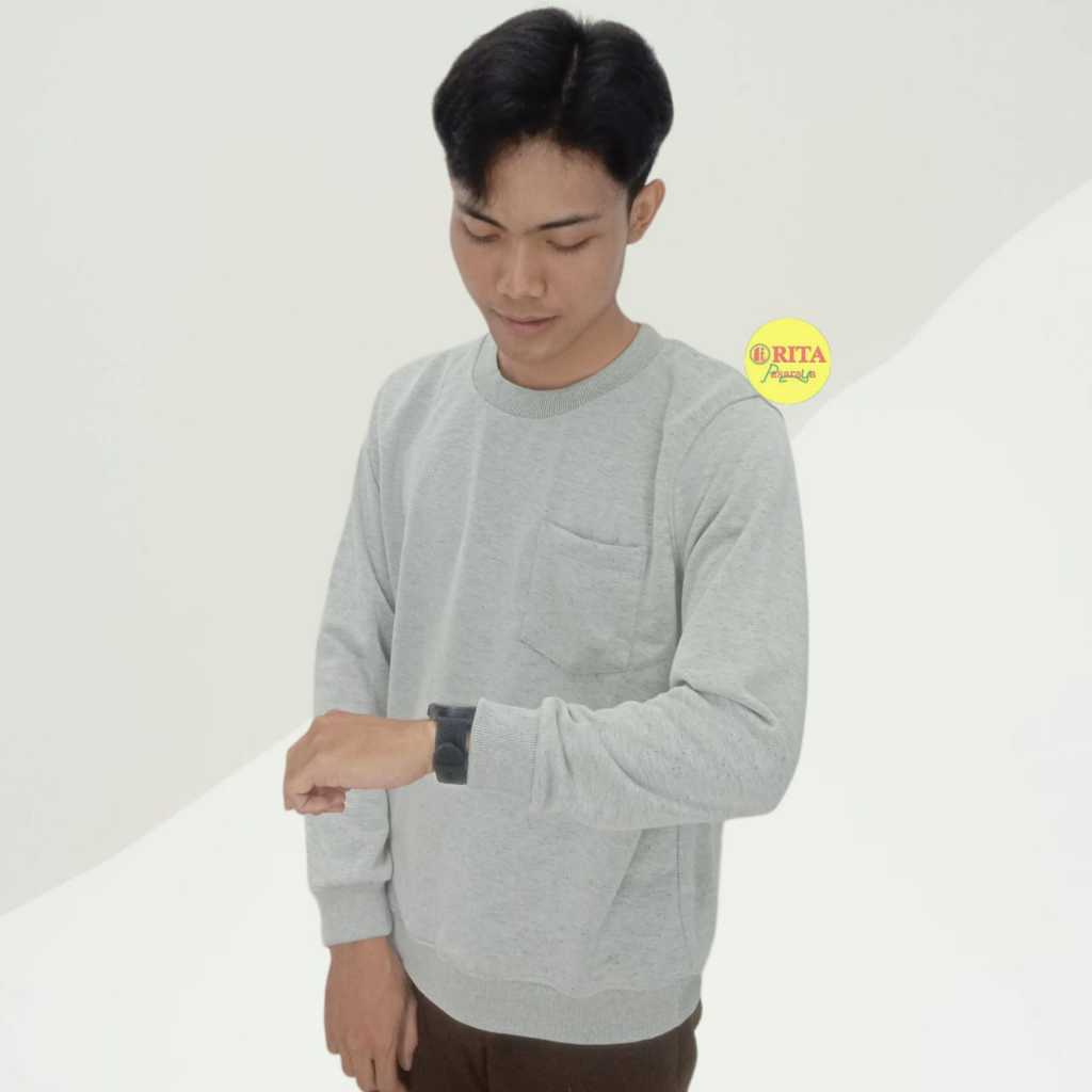 Andre Michel Crewneck Pria