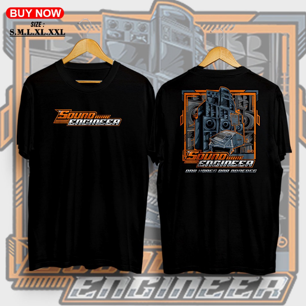[Bisa-COD]  Kaos Sound Enginer |  kaos Horeg Sound | Baju Kaos Viral
