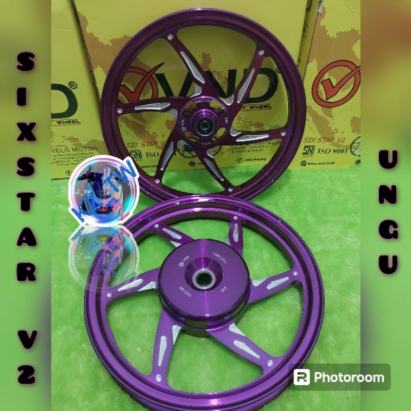 VND VELG SIXSTAR V2 MIO SPORTY/MIO M3/BEAT/SCOOPY/VARIO 110/ VARIO 125/150/UK 1.60X14 /1.85X14