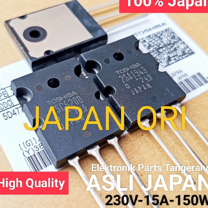 D2289 TOSHIBA 2SA1943 2SC52 ORIGINAL JAPAN SATU SET TRANSISTOR 2SA1943 TANSISTOR 2SC52 TOSHIBA A1943