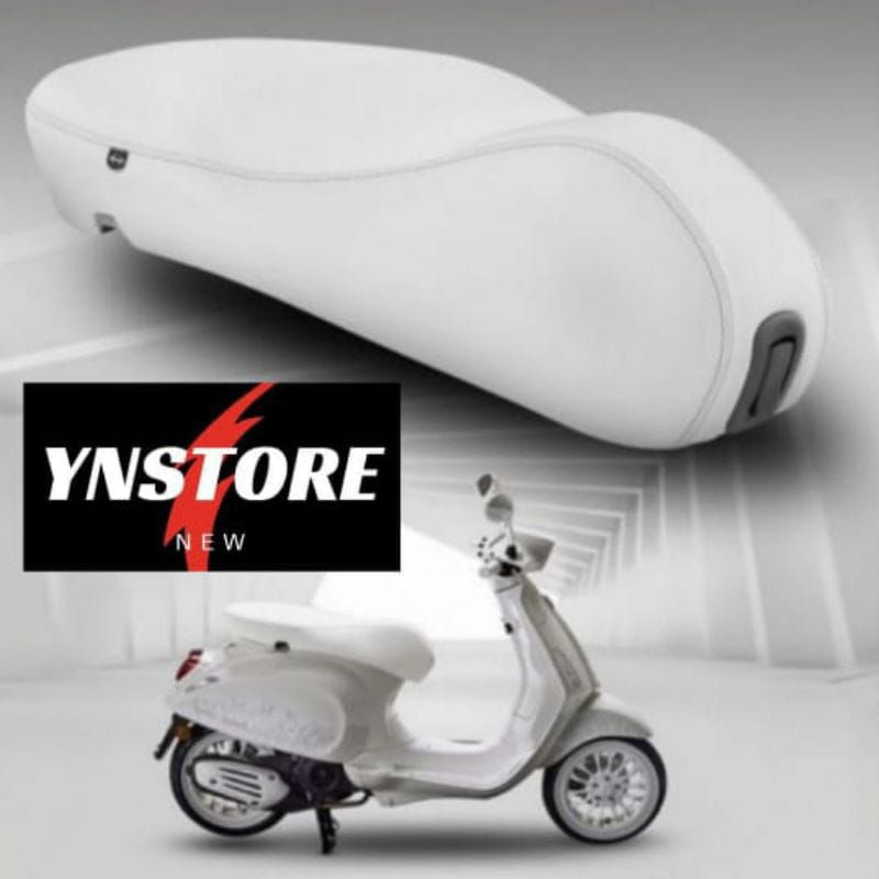 Jok Kulit Vespa Sprint S 150-125 I-GET MBtech Caferacer