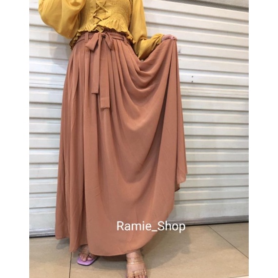 Harga Spesial ROK CERUTI ROK PANJANG POLOS FULL FURING