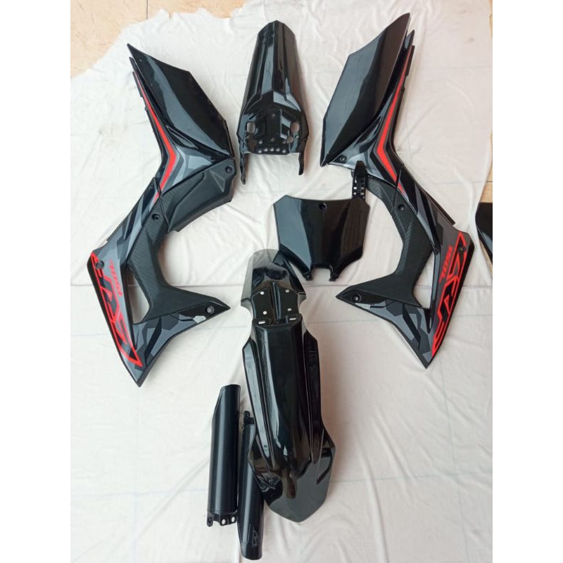 Body CRF 150 L fulset hitam model ori crf 2020 Cover bodiset CRF 150L volet CRF 150 L 2020 merek lok