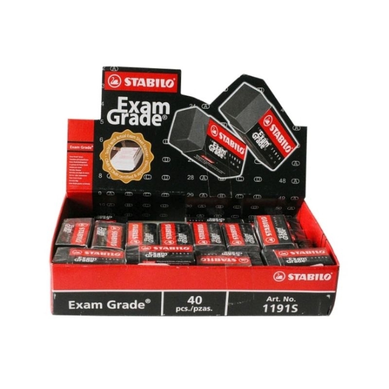 

STABILO Exam Grade mini Eraser 1191s warna hitam - penghapus pensil