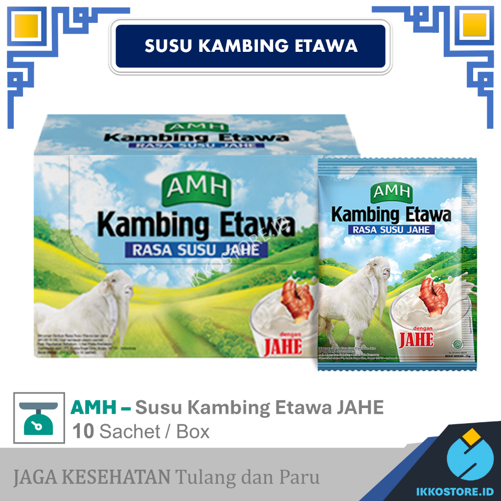 

AMH Kambing Etawa Rasa Jahe 1 Box (10 sachet)