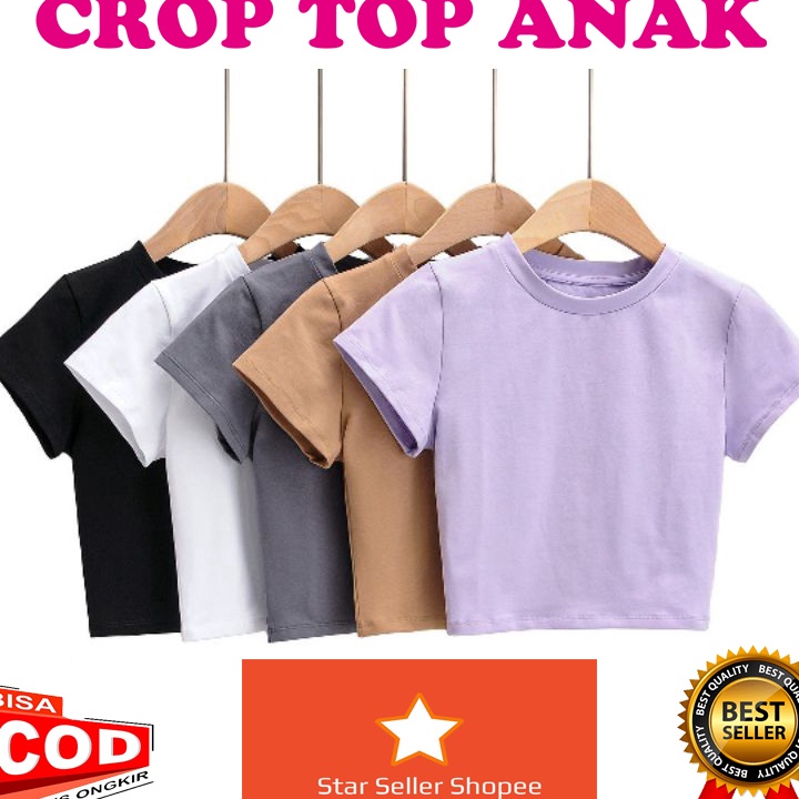 88 TSHIRT crop top anak perempuan 2  11 tahun